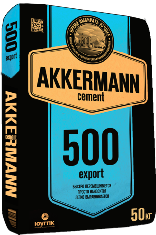 Портландцемент М500 Д0 export AKKERMANN, 50кг